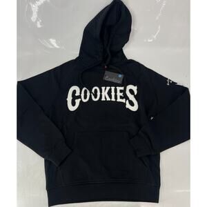 Cookies Crusaders fleece Pullover Hoodie Size S NWT Black